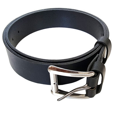 Leather belt – Black